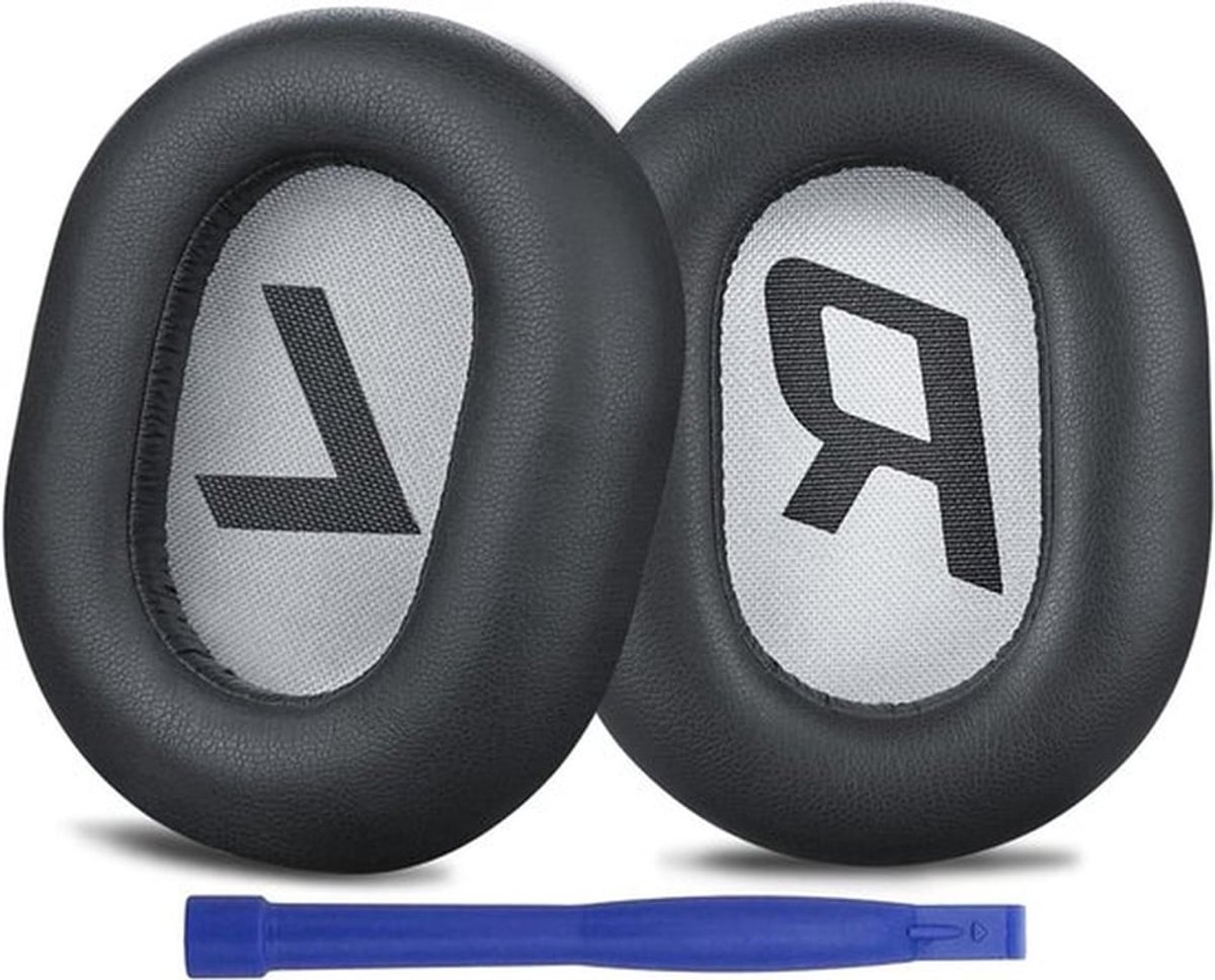 Vervangende Oorkussens voor Plantronics BackBeat Pro 2 en Voyager 8200 UC Hoofdtelefoons, Zacht Kunstleer in Donkergrijs, Comfortabel en Duurzaam