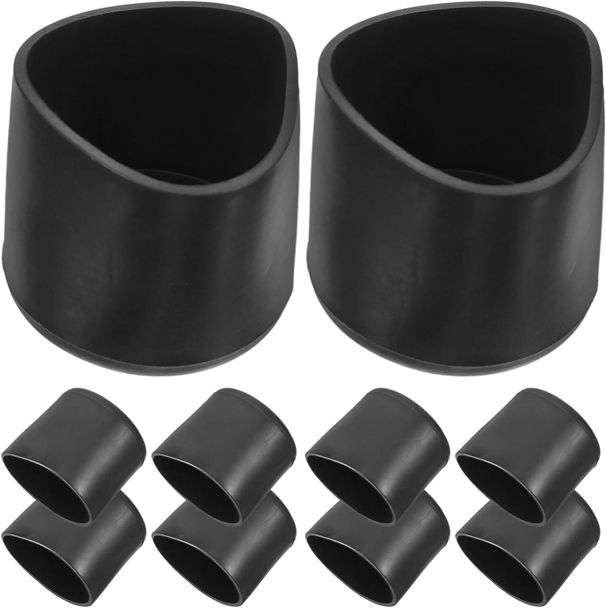 Meubelpootbeschermers - Vloerbeschermers Stoelhoesjes - Meubels Beschermen - Antislip Grip - 20 stuks - Zwart