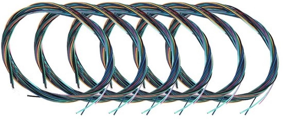 Gitaarsnaren Gekleurd Nylon - Gecoate Koperlegering - 6 Stuks - Geschikt voor Klassieke Gitaren - Hoogwaardige Materialen - Duurzaam - Gitaarstrings