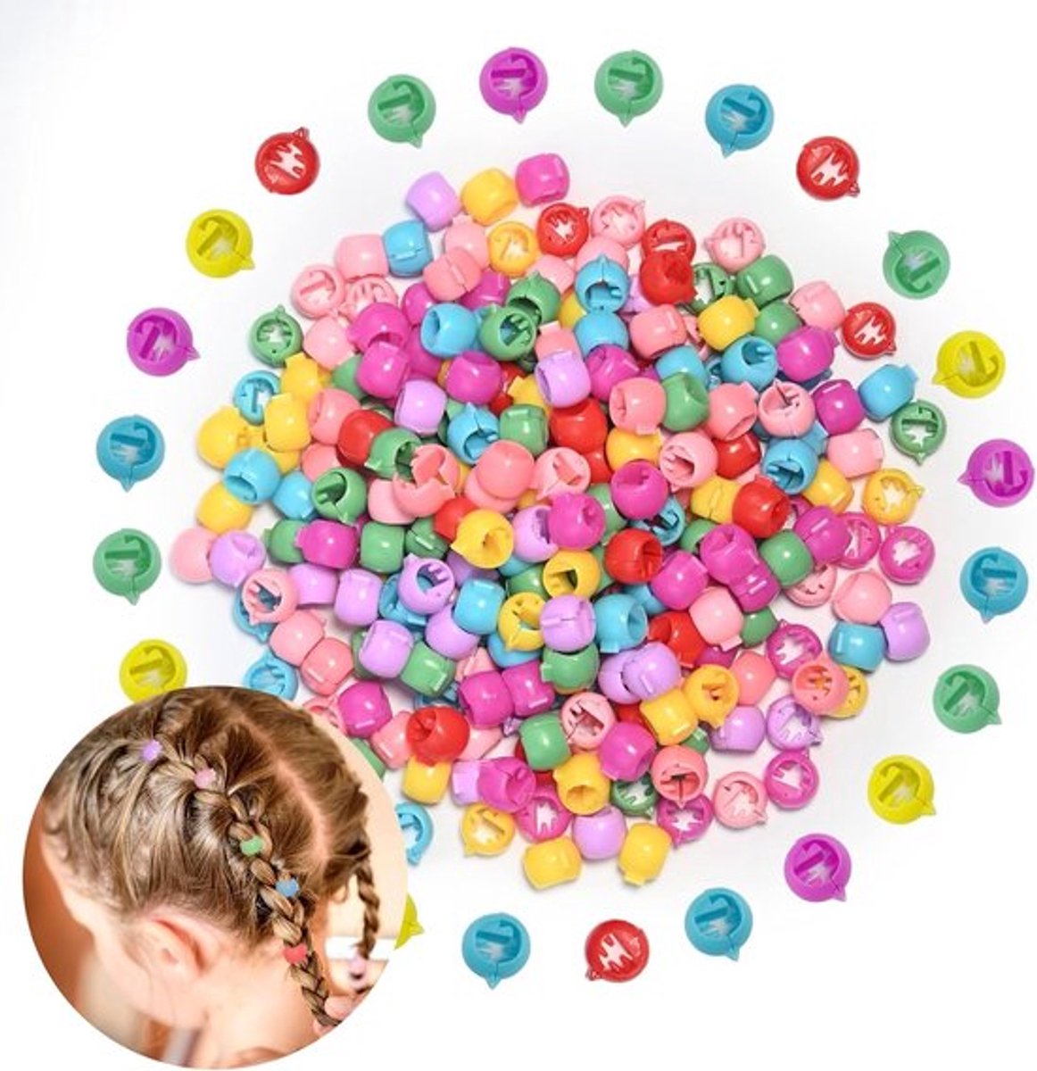 240 Stuks Mini Haarspeldjes met Kleurrijke Parels - Antislip Mini Haarclips voor Baby's en Vrouwen, Ideaal voor Haarstyling en Accessoires