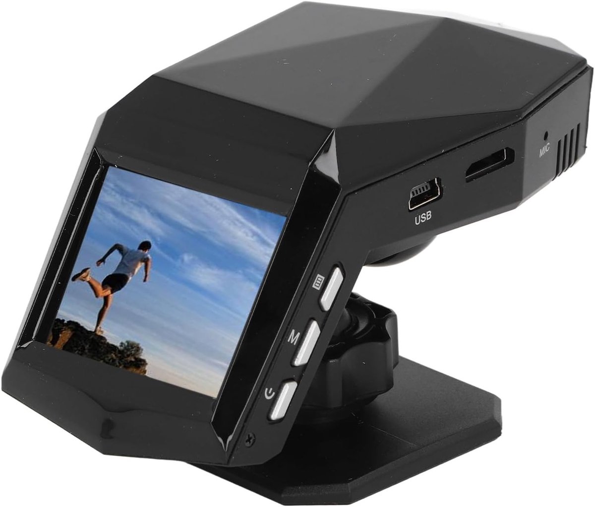 Dashcam met Voor- en Achtercamera - Zwart - 10 MP - Hoge Resolutie met Infrarood Nachtzicht - Voor Auto's
