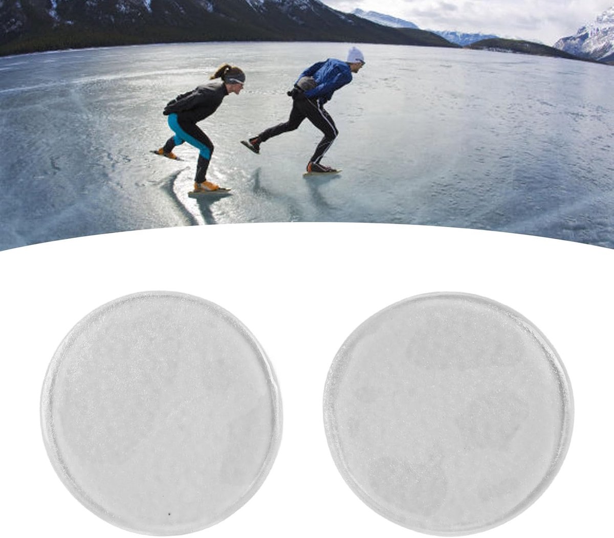 SnelShoppen - Ankle Gel Discs 2 Stuks Enkelschijfjes, Zachte Enkelkussens voor Schoenen, Bescherming en Vering voor Schaatsen, Hockey, Roller, Inliner