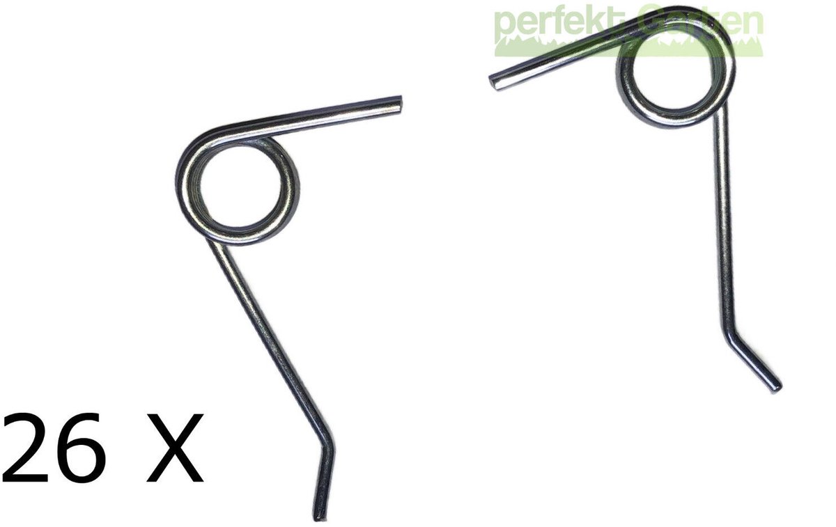 26 X extra sterke veer / tand voor verticuteermachine 13X R + 13X L Gardenline - geselecteerde modellen