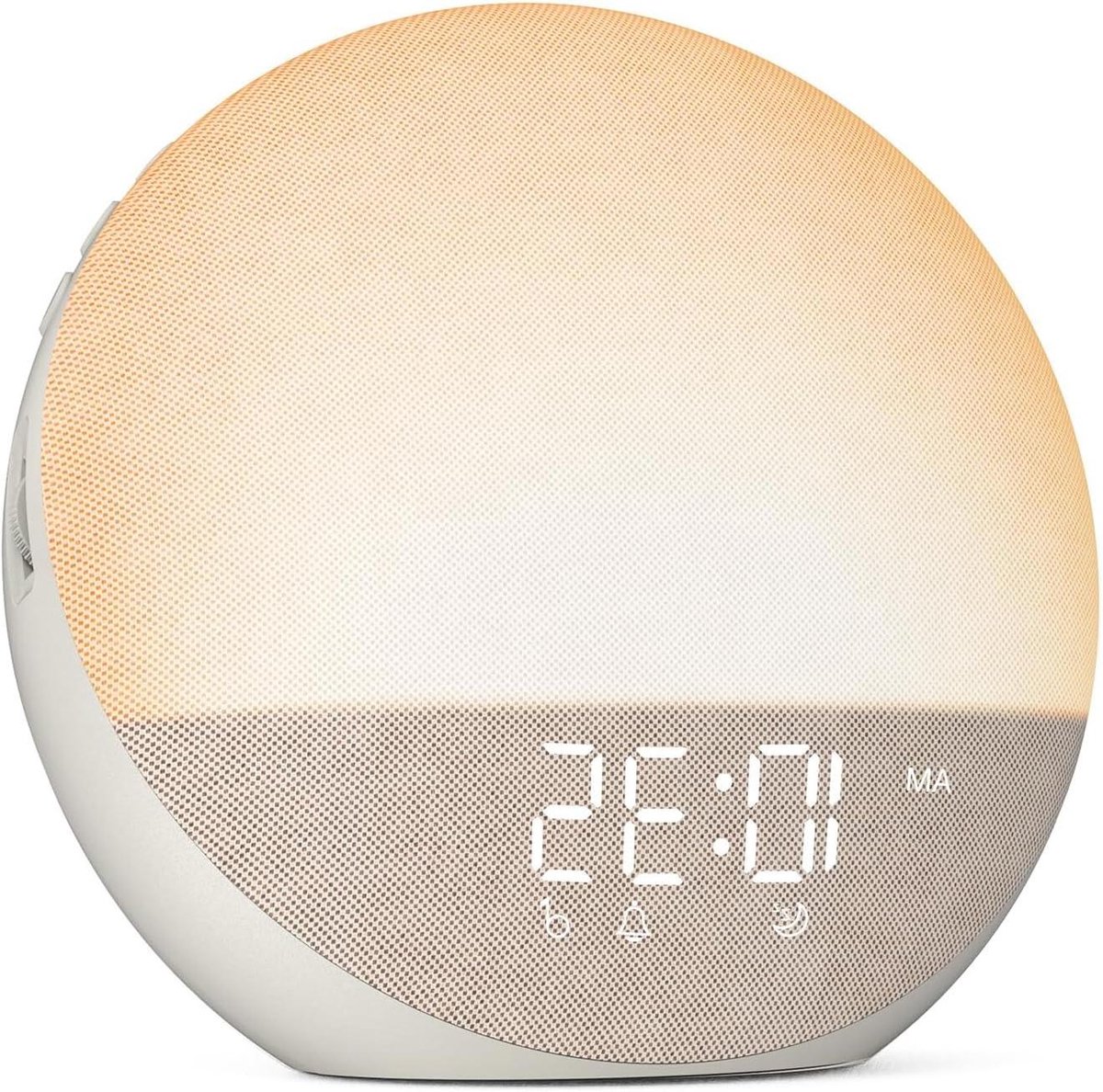 Wekker met Licht - Natuurlijk Alarm - Rustig Wakker Worden - 25 Slaapgeluiden - 17.8 x 9.7 x 17.8 cm