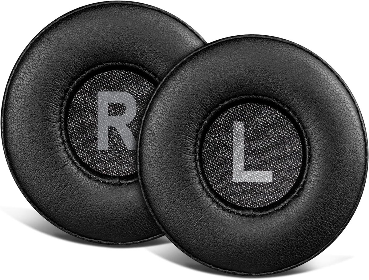 SnelShoppen - 70mm Oorkussens Vervangingen voor Draadloze On-Ear Hoofdtelefoon, Zachte Kunstlederen Oorkussens met Hoge-Dichtheid Geluidsisolatie Schu