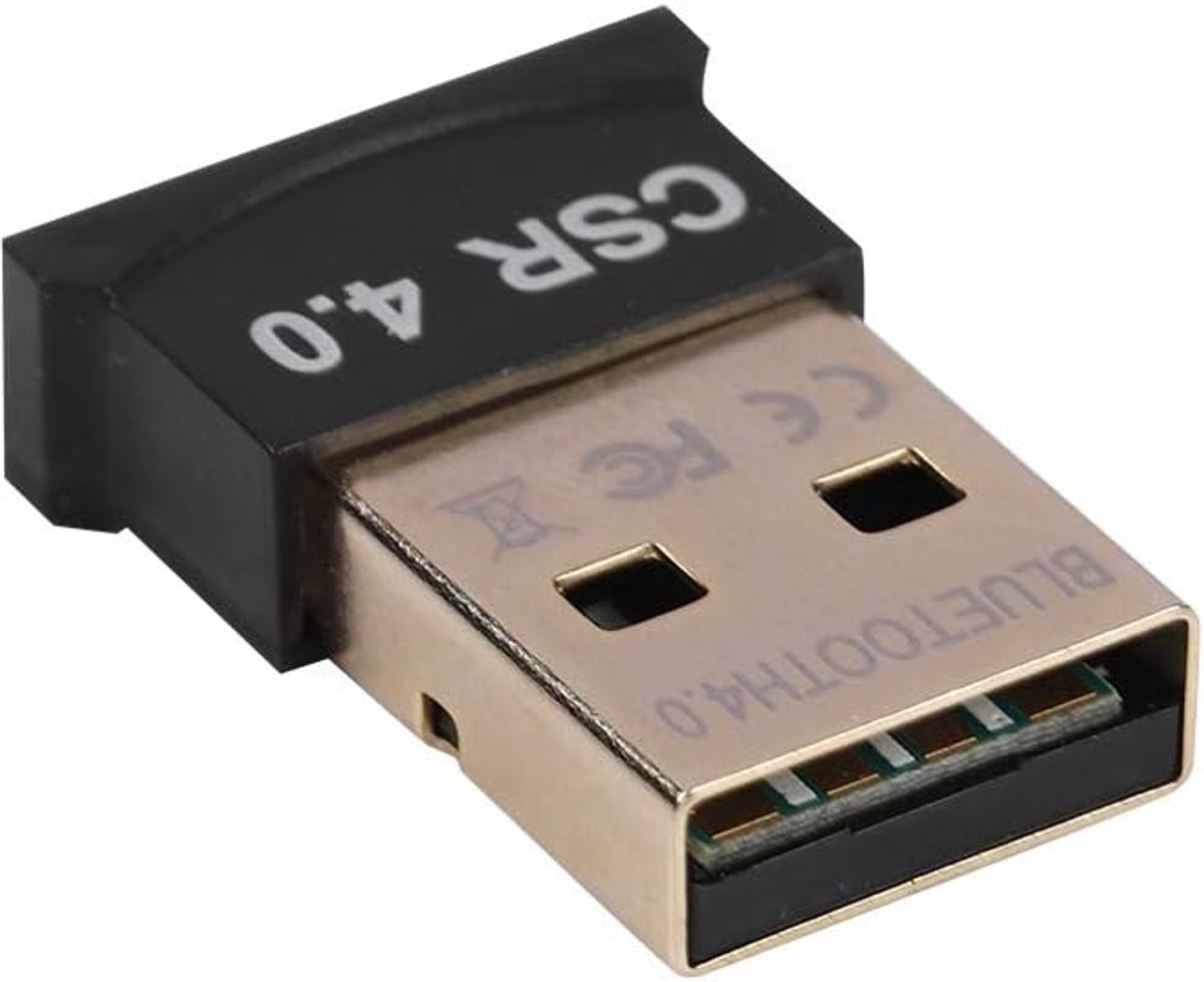 SnelShoppen - CSR4.0 Mini USB Adapter Draadloze Ontvanger voor Muis, Toetsenbord en Headset - Perfect voor Smartphone en Netwerkproducten - 20m Bereik