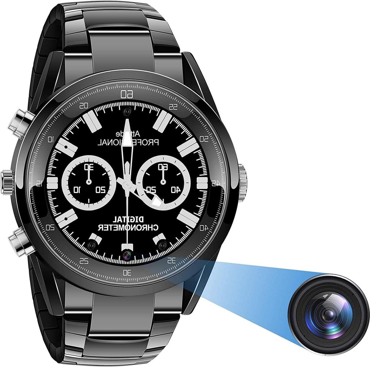 Compacte Camera - Verborgen Klok - Beveiliging Thuis - Bewegingsdetectie - 32 GB - Zwart