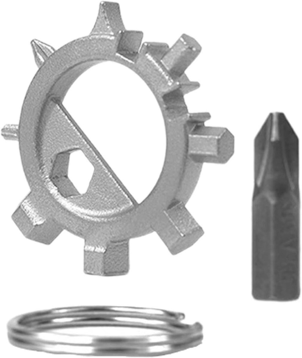 Multischroevendraaier Gereedschap - Multitool Gadget - Snelle Reparaties - Ophangbaar Ontwerp - 3mm-10mm - Zilver