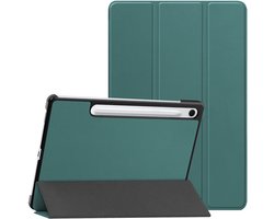 imoshion Tablet Hoes - Geschikt voor Samsung Galaxy Tab S10 FE / Galaxy Tab S9 11.0 inch FE / Galaxy Tab S9 11.0 inch / Galaxy Tab S10 Lite - Trifold Bookcase - Donkergroen