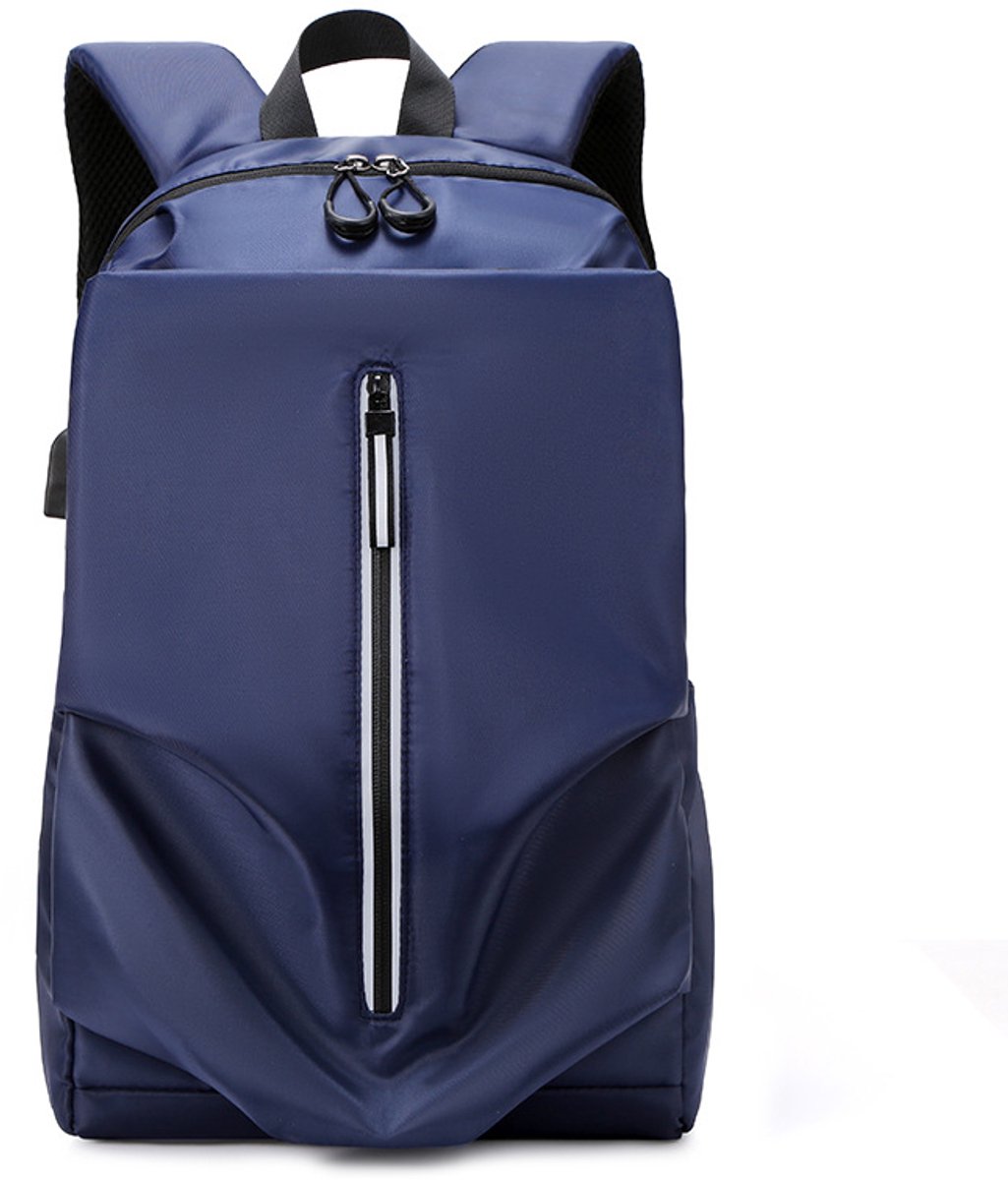 YAGXIG Campus Rugzak - Jongensrugzak - Schooltas voor studenten - Waterdicht - Laptoprugzak - Met USB-poort - Voor laptops van 16 inch en kleiner - Donkerblauw