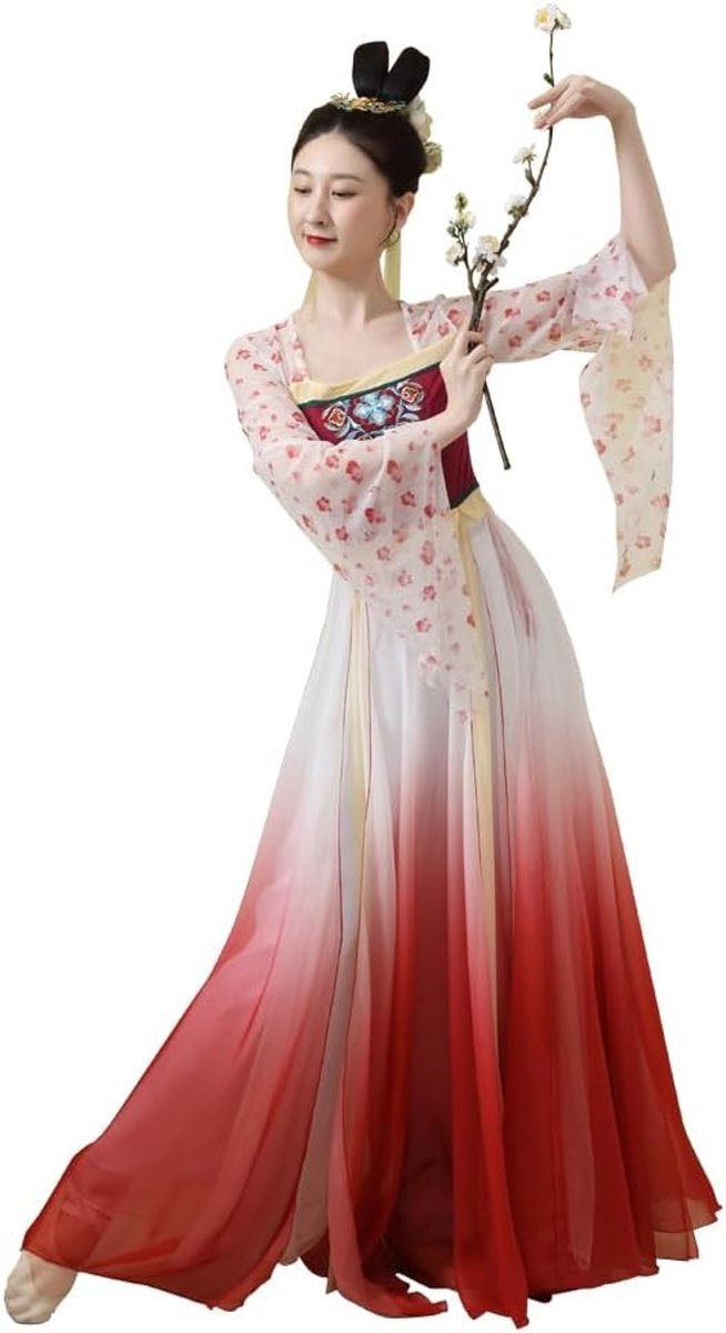 Elegante Hanfu Tang Dynasty Jurk voor Vrouwen, Traditionele Chinese Kleding, Cosplay Kostuum en Culturele Outfit