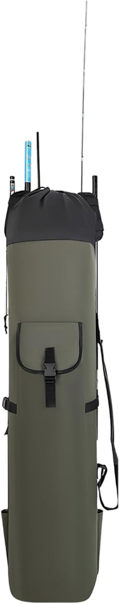 Hengel Tas - Visgerei Tas - Vissen Vervoeren - Ruime Opslag - 115 cm - Groen