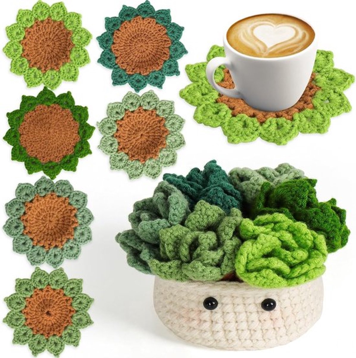 Complete Haakset voor Beginners - 6-delige Haakset met Garens, Stap-voor-Stap Instructies en Video Tutorials, Perfect als Cadeau voor Verjaardagen en Creatieve Hobby's