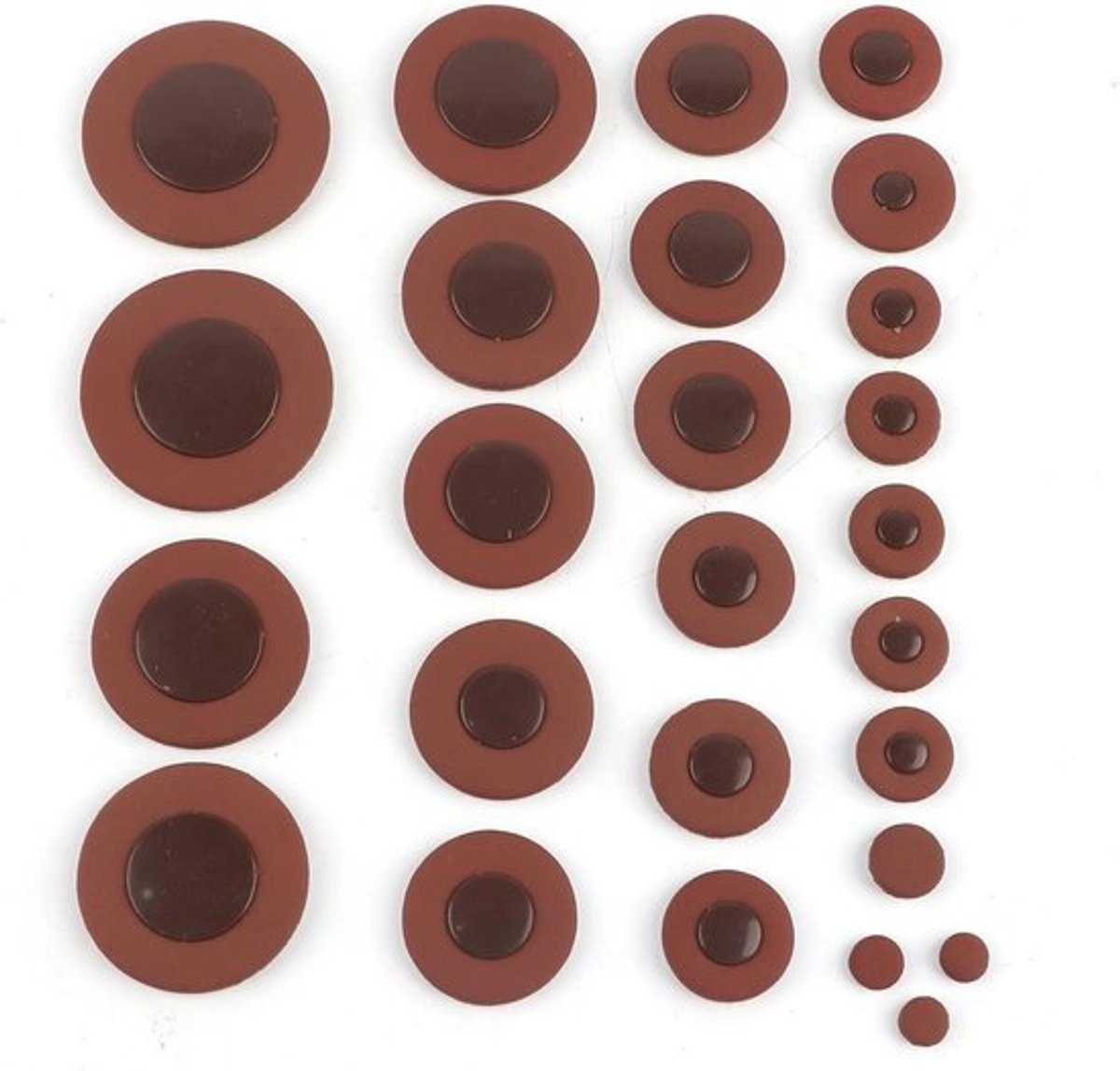 Zachte bruine leren pads voor tenorsaxofoon, 9 mm tot 52 mm, hoogwaardige lammy leren kit