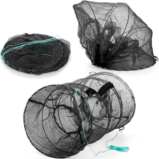 Kleine Visfuik - Hengelnet Val - Vis Vangen - Opvouwbaar Frame - 30x60cm - Nylon — afbeelding 2