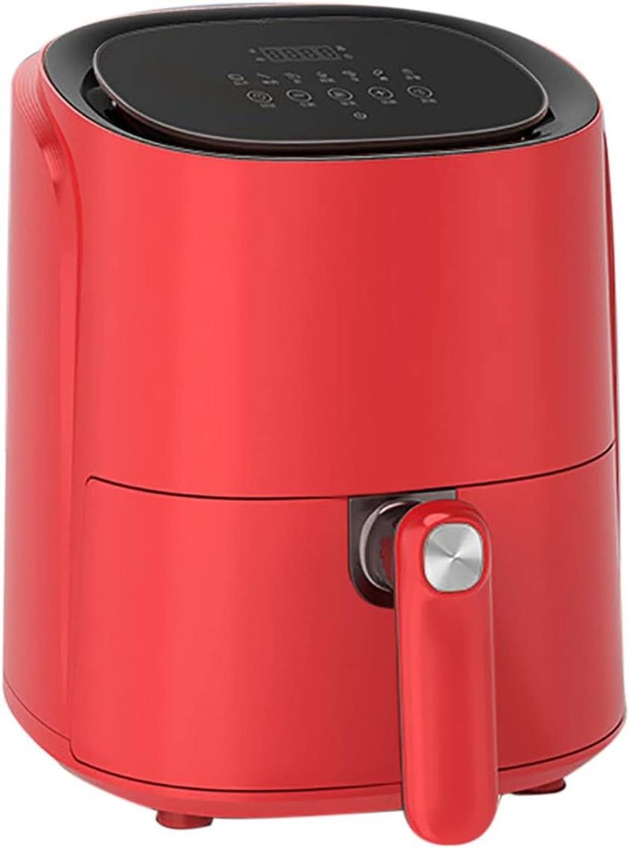 Airfryer 4.6L - Olievrije Frituurpan - Gezond Koken - Digitale Display - 4.6L - Rood