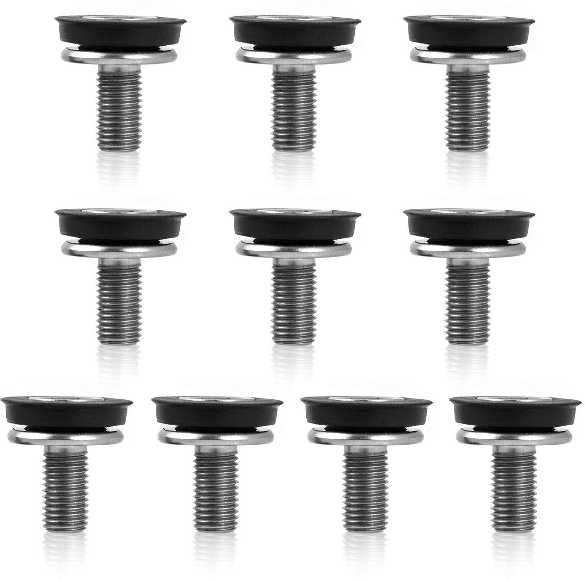SnelShoppen - Crankschroeven Hexagonaal, Fietsschroeven voor Trapas, RVS Crankbouten, 8 mm x 15 mm, 10 Stuks voor Fietsonderhoud