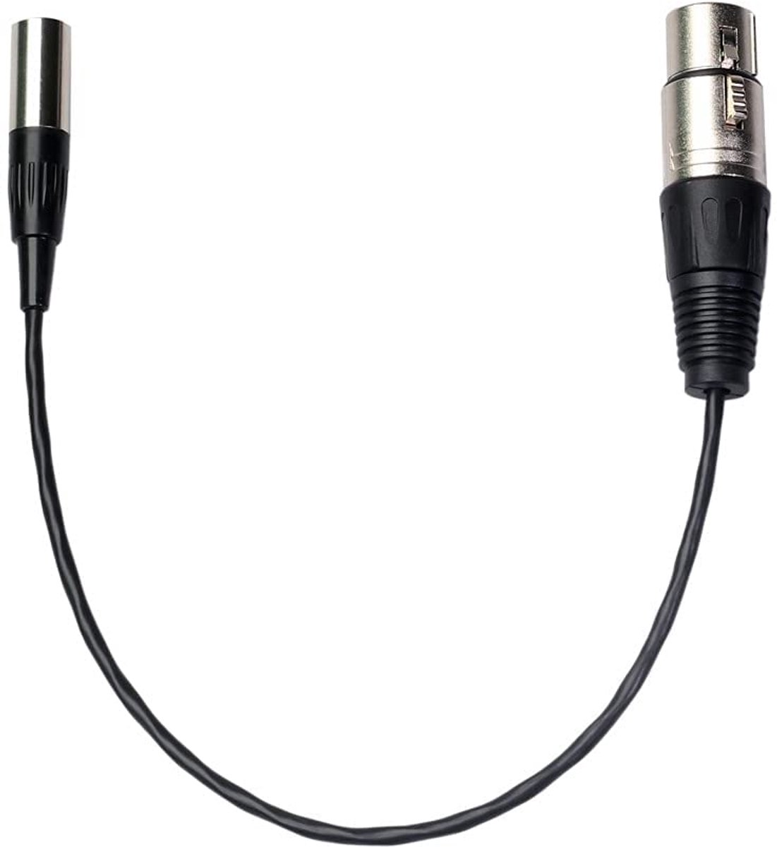 SnelShoppen - Audio Kabel Mini XLR 3 Pin Stekker naar XLR 3 Polige Bussen Aluminium Folie Geleider Koper Draad Professionele Geluidskabel