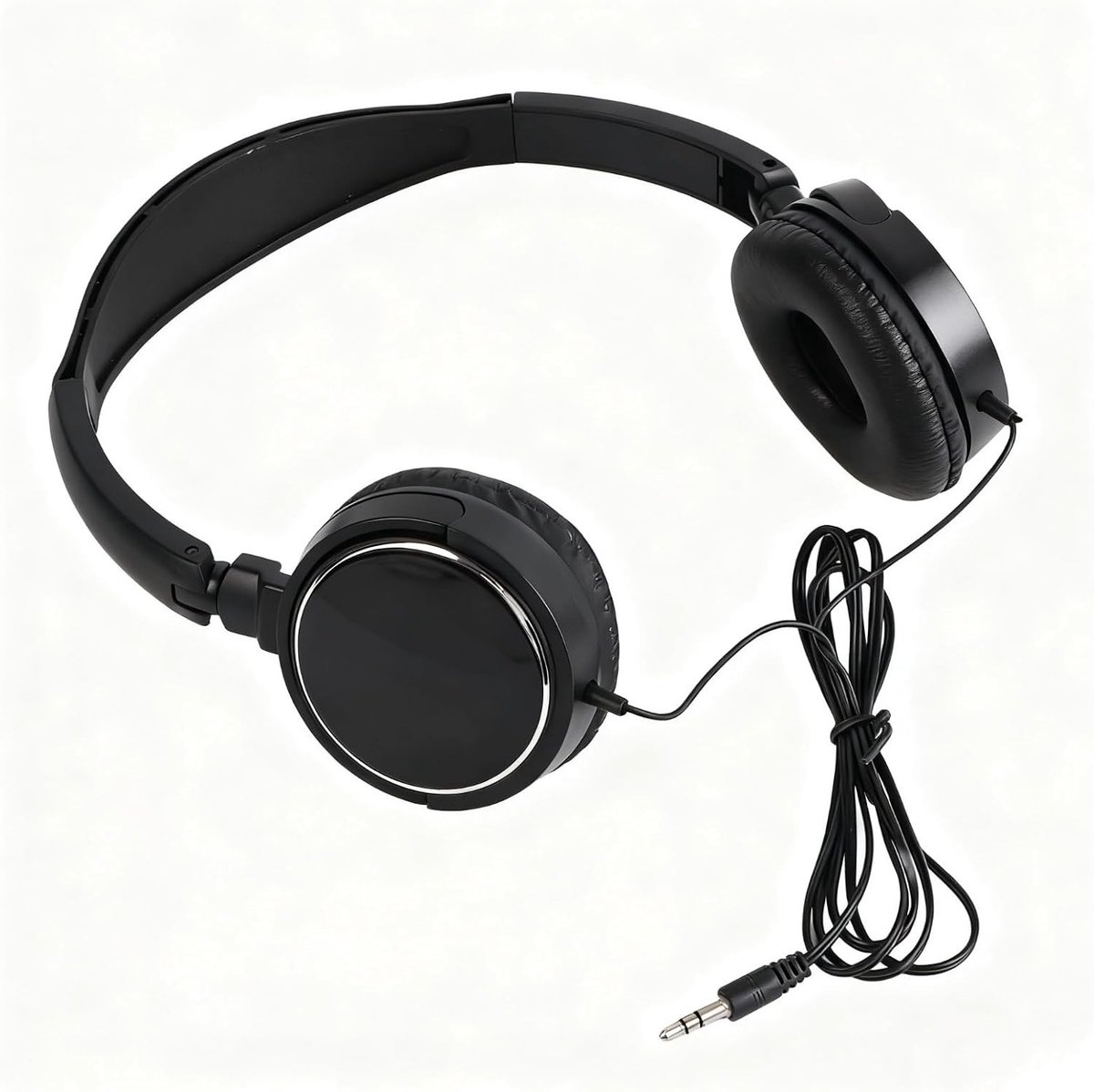 Bedrade Over Ear Koptelefoon - Zwart - Opvouwbaar - Comfortabele Stereo Koptelefoon voor Dagelijks Gebruik