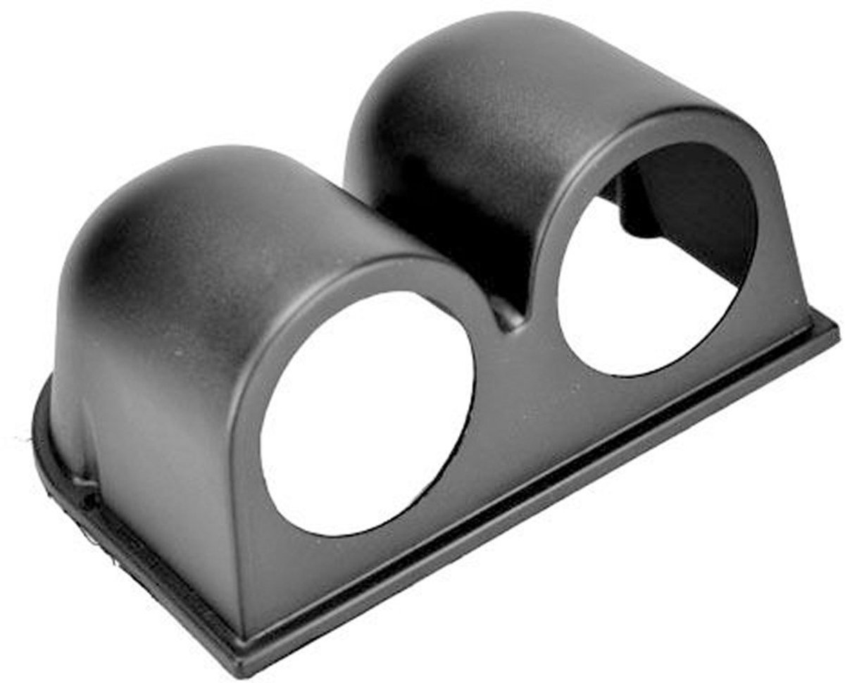 SnelShoppen - Black 2" 52mm Universele Meter Pod Houder Dashboard met Dubbele Gaatjes Meter Houder Montage voor Auto, Vrachtwagen, Boot en Motor