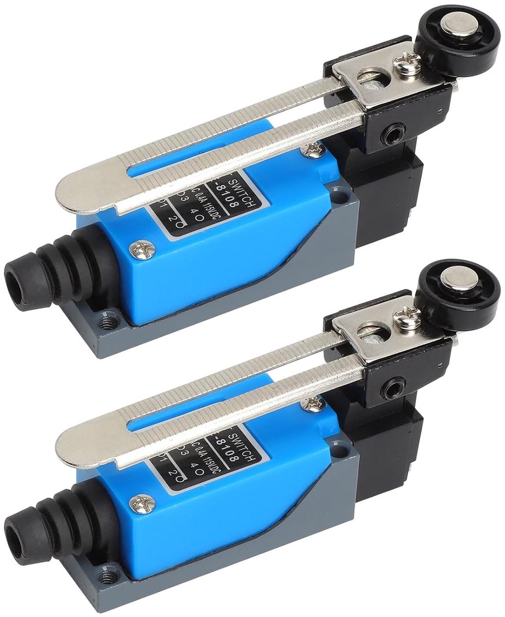Eindschakelaar waterdicht 250V 5A - 2 stuks NO+NC - voor elektrische besturing - veelzijdig inzetbaar - SnelShoppen