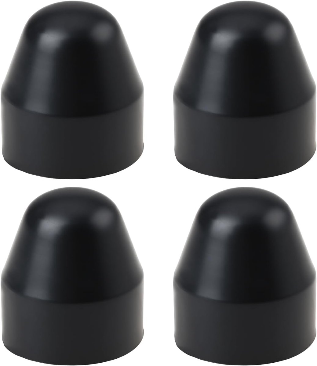 SnelShoppen - 4 Stuks E-Bike Wielmoerkappen 21mm Binnen Diameter Geschikt voor 21mm Wielmoeren op Naven van Elektrische Fietsen - Duurzaam Rubber Mate