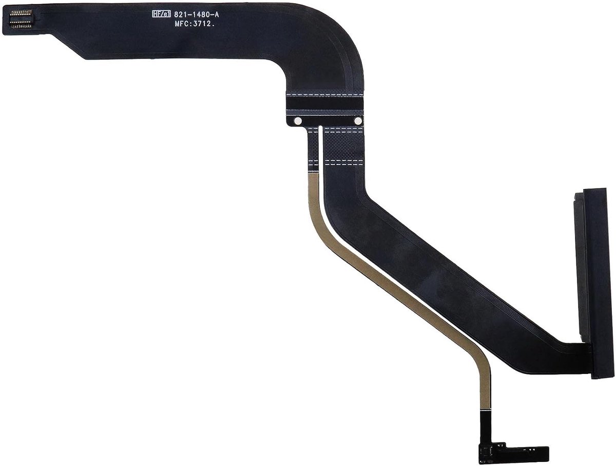 SnelShoppen - Vervangende HDD Hard Drive Flex Kabel 821-1480-A Geschikt voor Macbook Pro Unibody 13.3" A1278 2012 - HDD Kabel zonder Beugel