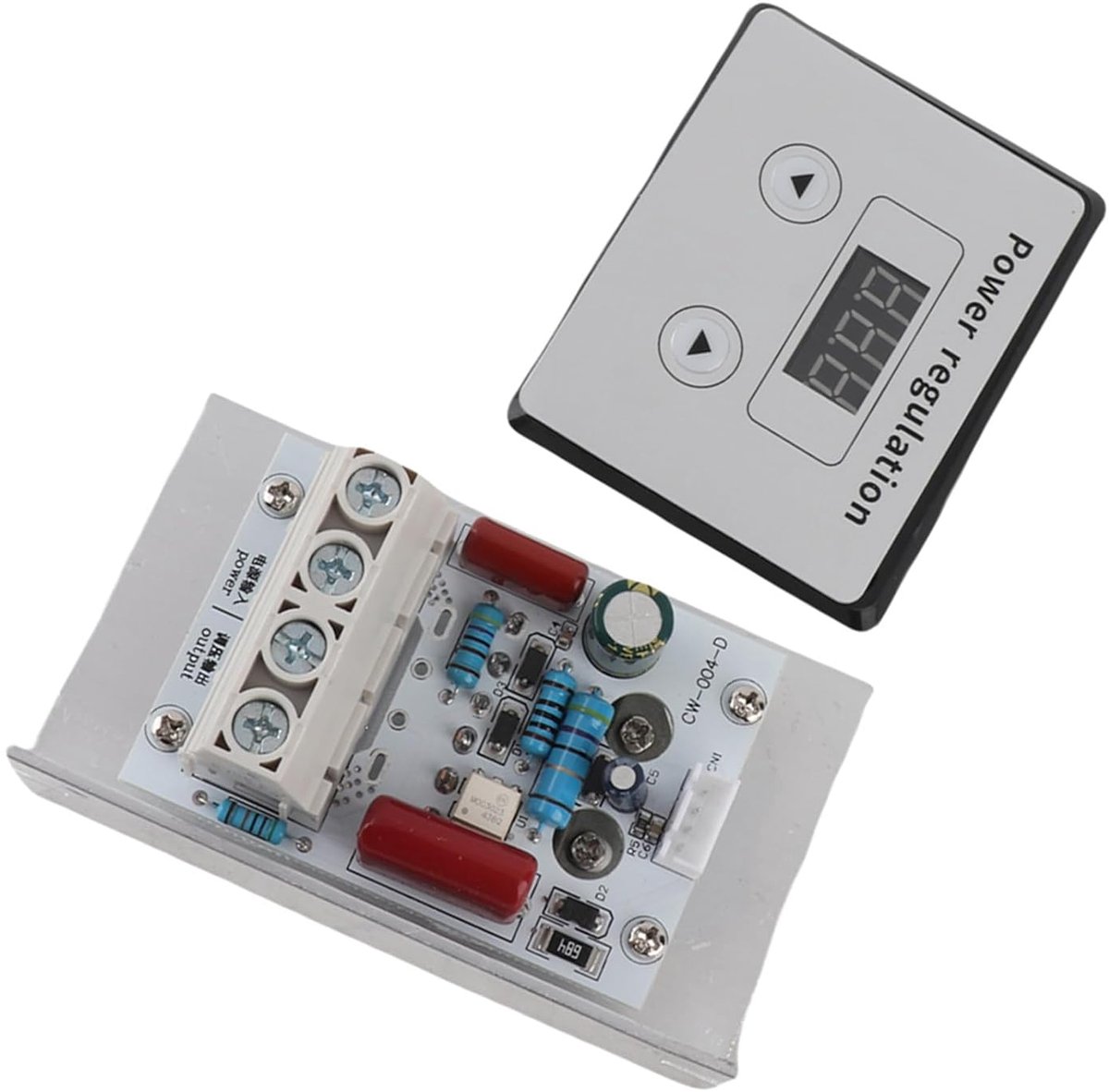 SnelShoppen - Digitale Spanningsregelaar voor Elektrische Motor, 220 V, 80 A - Hoogvermogen, Ideaal voor Stofdraad Overbelasting, Instelbaar Tot 100%