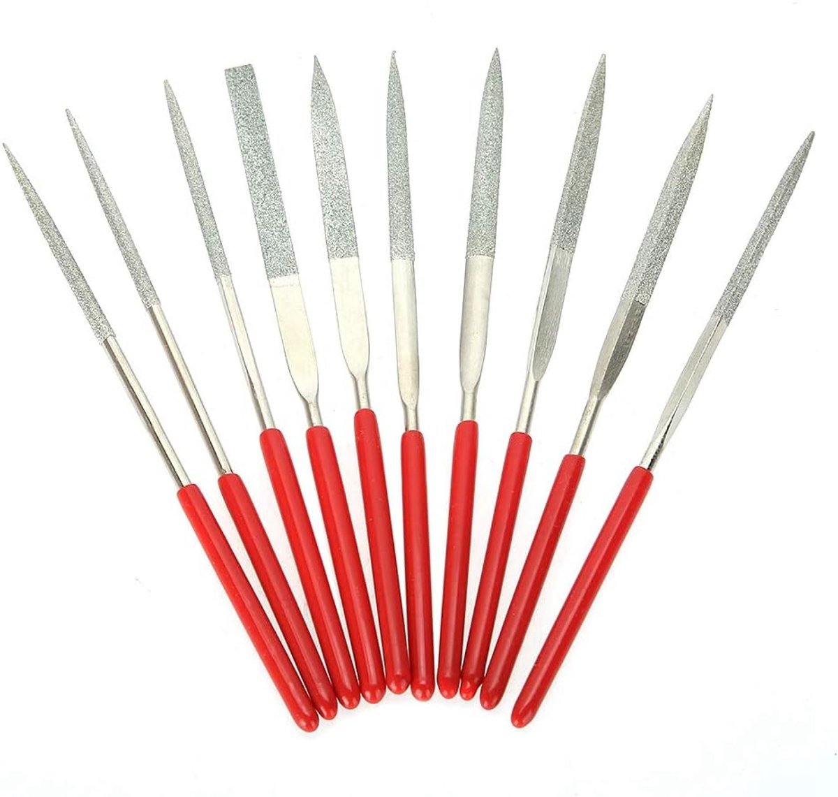 SnelShoppen - 10-delige Premium Houten Râpe Set - Handgereedschap met Plat, Rond, Driehoekig en Naald Bestanden voor Houtbewerking en DIY Projecten