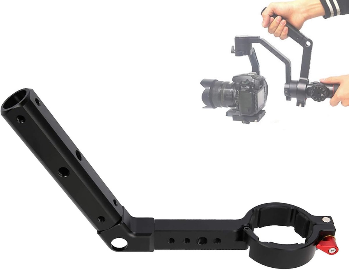 SnelShoppen - Handle Transmount Houder Rig 1/4 Schroef Aluminium Legering Metalen Connector voor Stabilizer en Gimbal