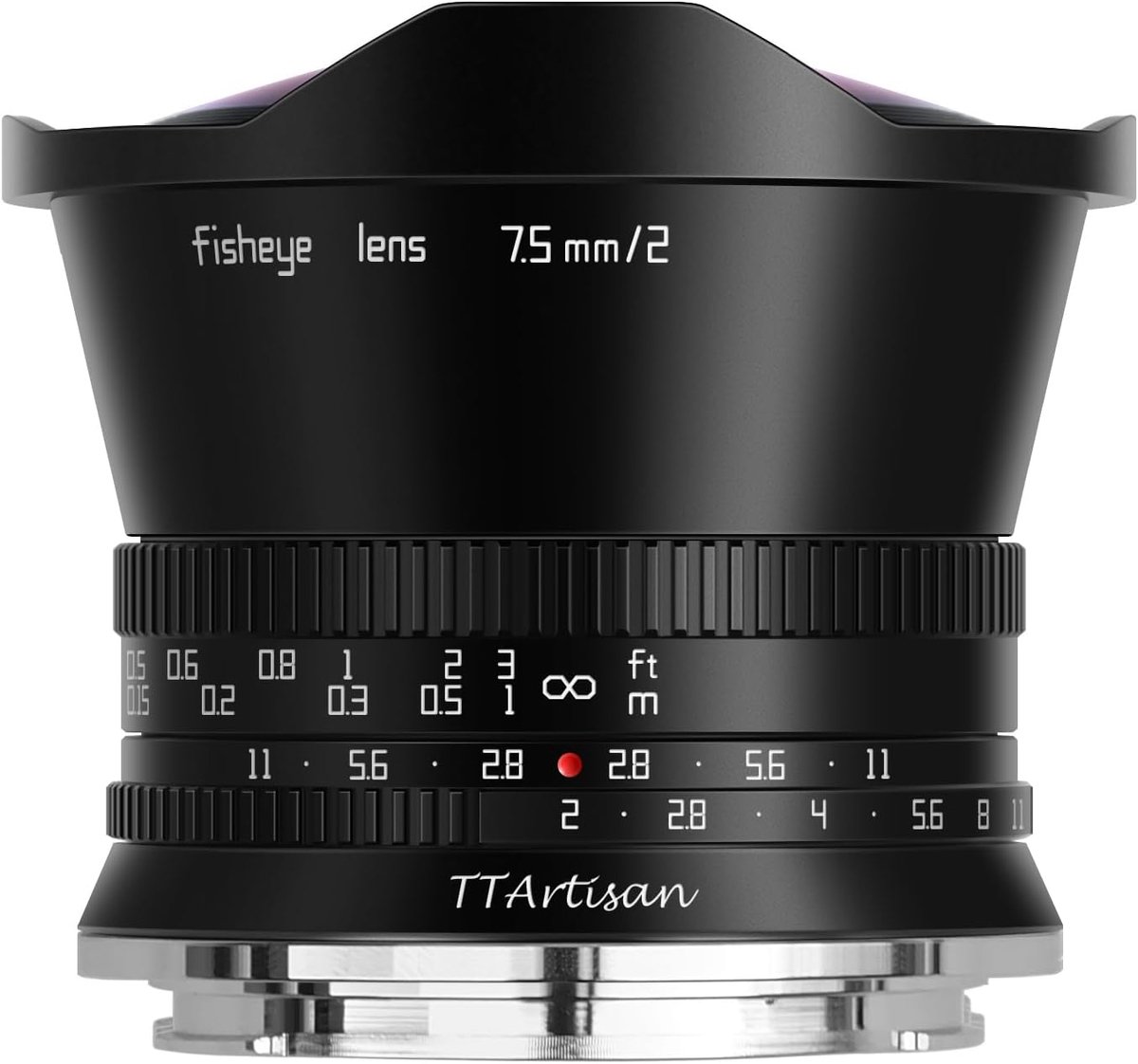 SnelShoppen - TTARTISAN APS-C 0.8cm F/2 Fisheye Lens, Ultra Groothoeklens, Handmatige Lens voor Fuji X-Bayonet, 180° Hoek, F2.0 Diafragma, Ideaal voor