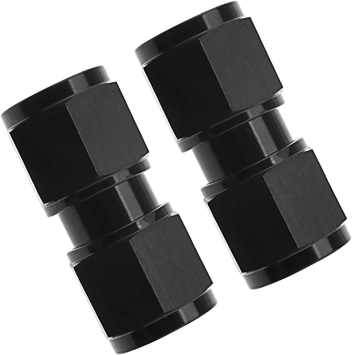 2 Stuks AN-6 Union Connector, Aluminium Aansluiting voor Brandstofslang, Vrouwelijke Koppeling, Fitting Adapter voor Auto's en Motoren