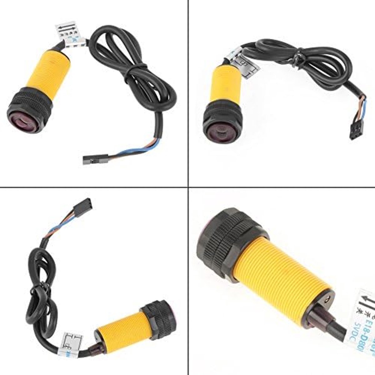 SnelShoppen - E18-D80NK Verstelbare Infrarooddetectie Sensor voor Obstakels, Diffuse Detectie, Photo-elektrische Sensor voor Machinebouw, Chemie, Text