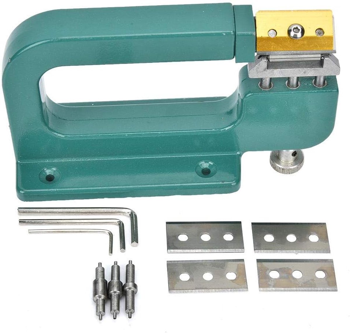SnelShoppen - Leer splitter, hoogwaardige aluminium constructie, vervangbaar mes, robuust en duurzaam, ideaal voor leerbewerking, handwerken, ambachts