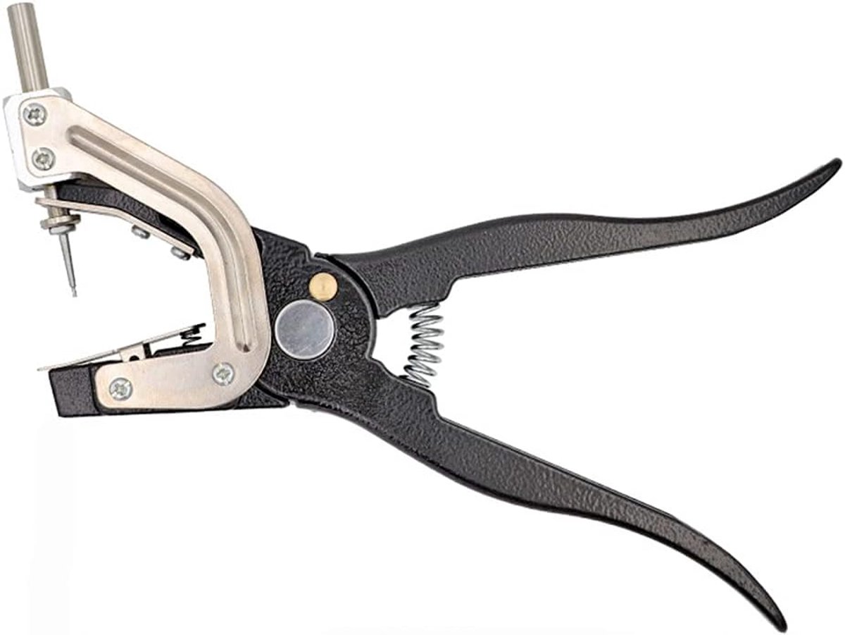 SnelShoppen - Dier Oor Tag Pliers, Universele Tagger Puncher voor Dieren, Hoogwaardige Staal, Ergonomisch Design, Niet-Slip Handvat, Automatische Verg