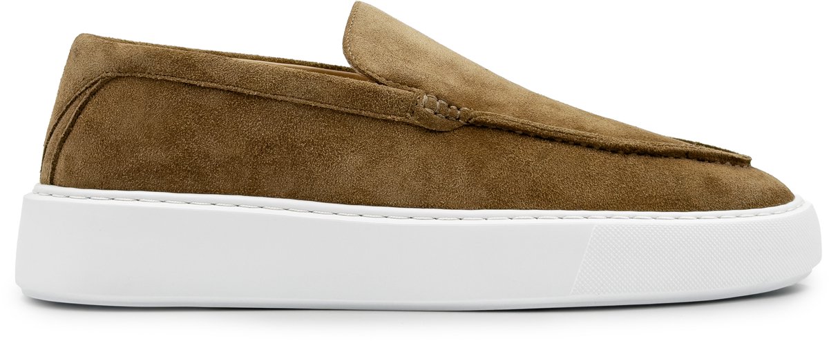 Dutch'D ® Loafers - Instapper - Licht Bruin - Luxe - Sportief - Suede leer - Atmos - Maat 40