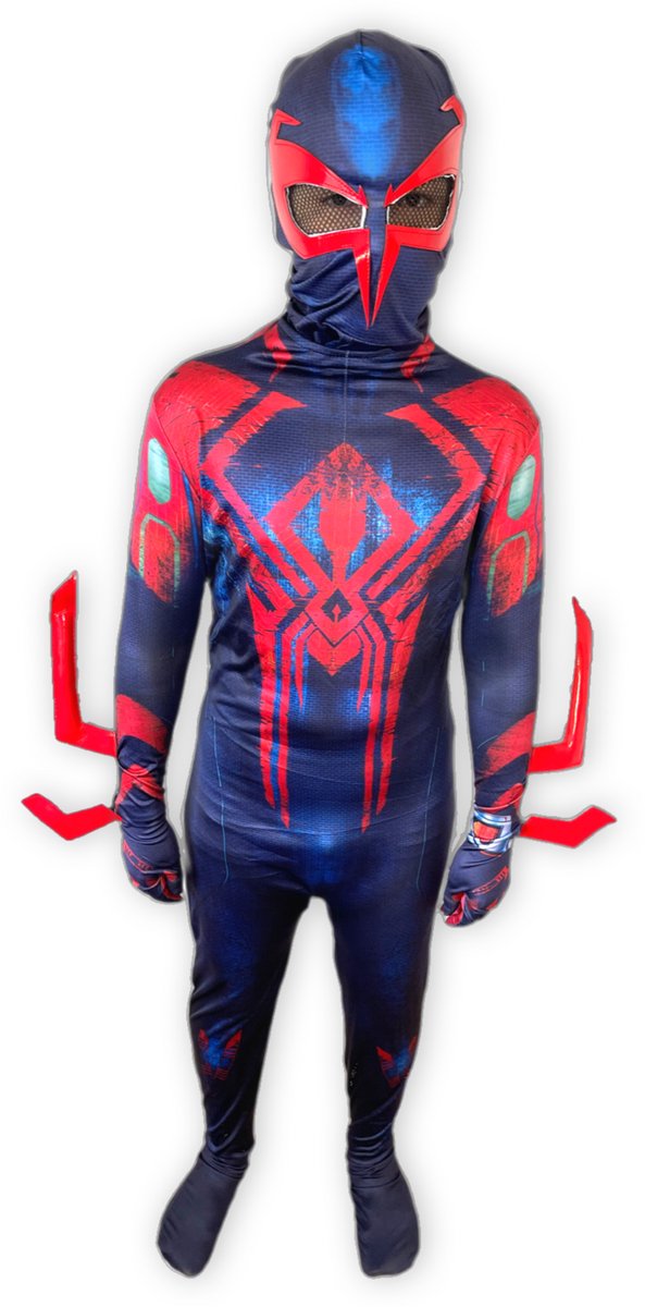 Spider-Man 2099 Miguel | eindbaas | Kostuum | 110/116 (4/5 Jaar) | Verkleedkleding | Superhelden