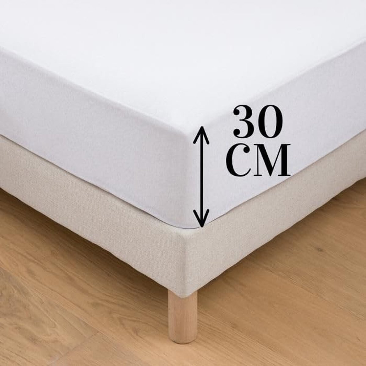 Solidchoice - Waterdichte Matrasbeschermer - 160 x 200 cm, Geschikt voor Queensize