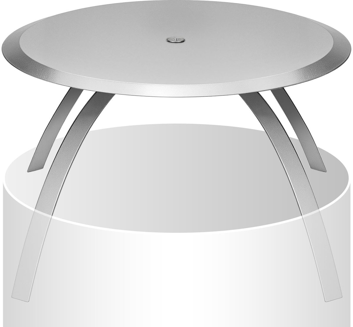 Solidchoice - Universele Rookgatenafdekking 180mm, RVS