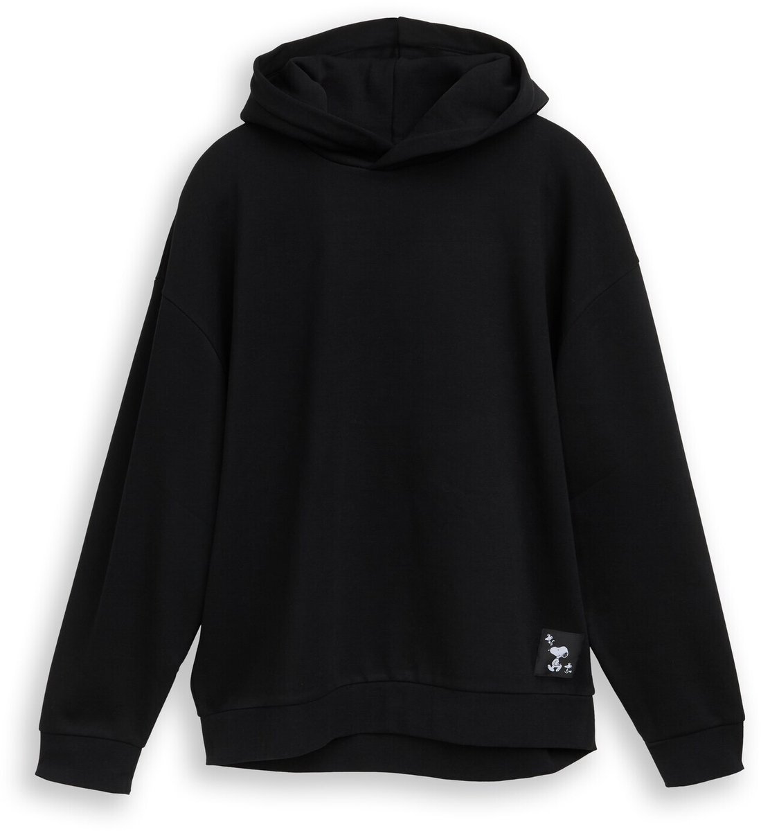 Tom Tailor Denim - Hoodie met relaxte pasvorm en Snoopy-print op de rug - Maat XS - Black