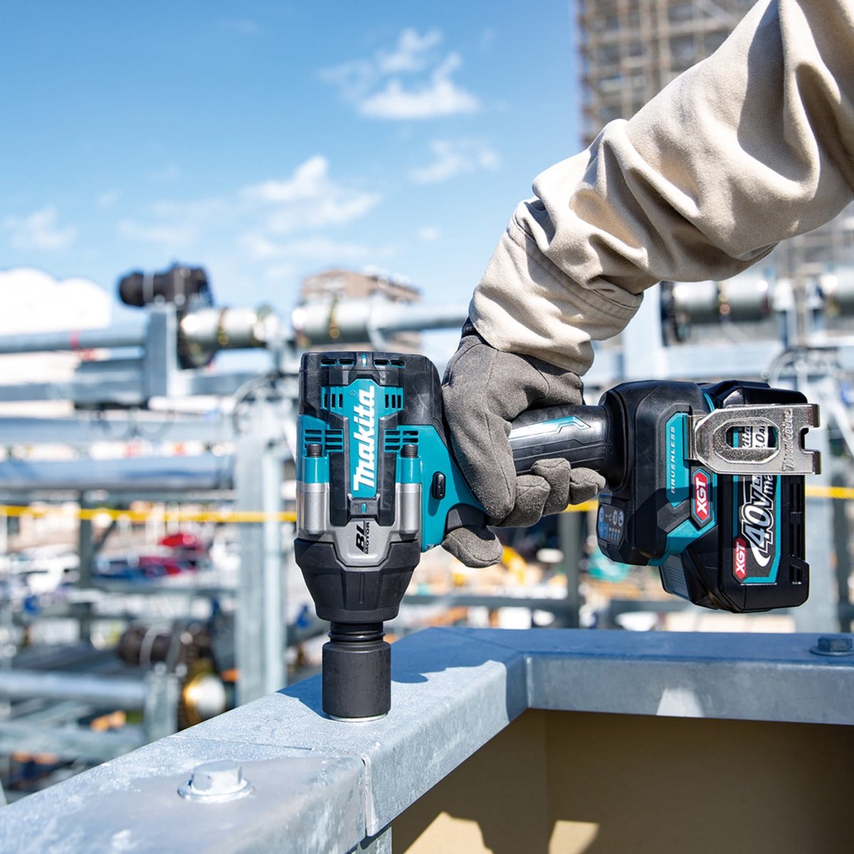 Makita TW008GM201 Accu Slagmoersleutel 40V max. / 2x 4,0 Ah Accu + Lader in Makpac
