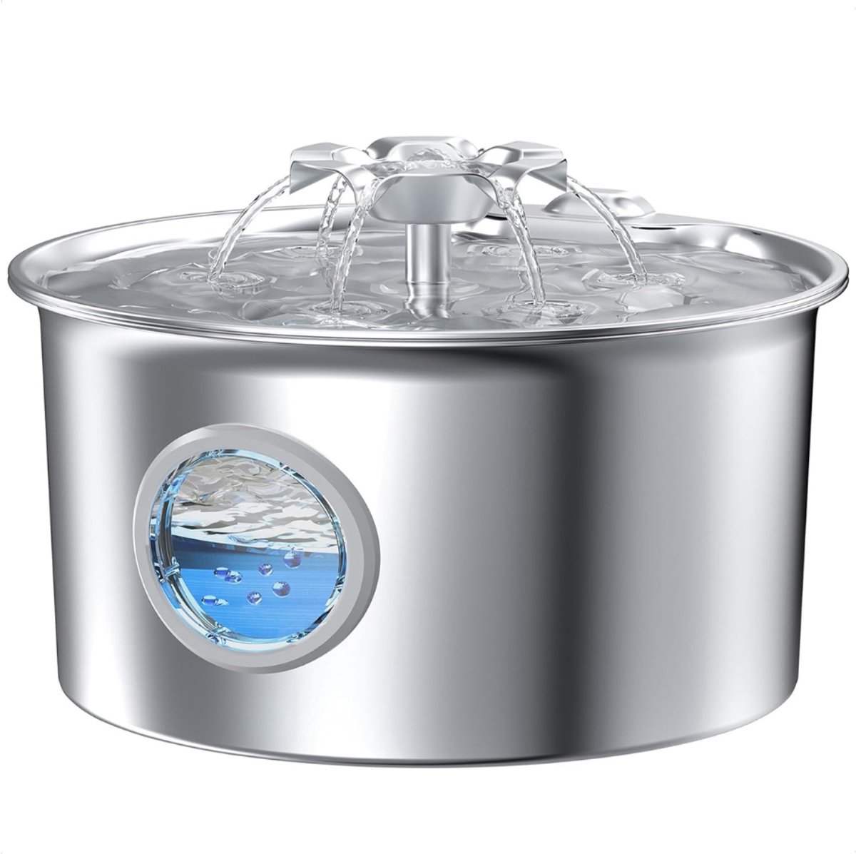 ZRNS® Drinkfontein Kat - Waterfontein Draadloos - Voor Katten en Honden - Stille Pomp - Waterbak - 2,6L