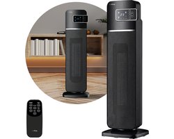 AirKing Elektrische kachel - 2000 Watt - Zwart - Keramische ventilatorkachel met afstandsbediening…