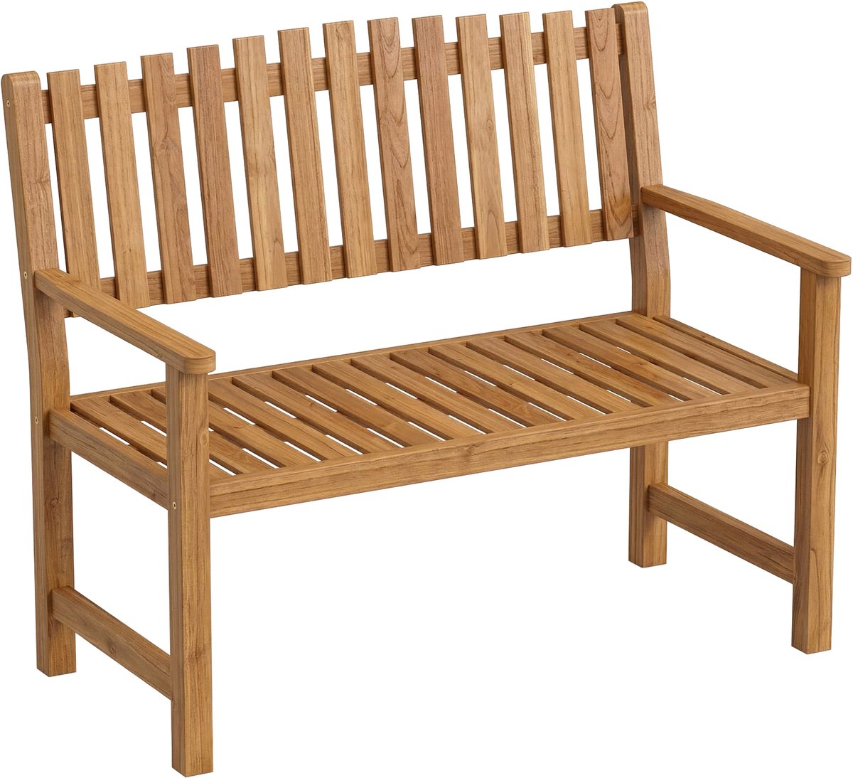 Tuinbank voor twee personen – houten bank met lattenontwerp – draagvermogen tot 320 kg – afmetingen 112 x 64 x 92 cm
