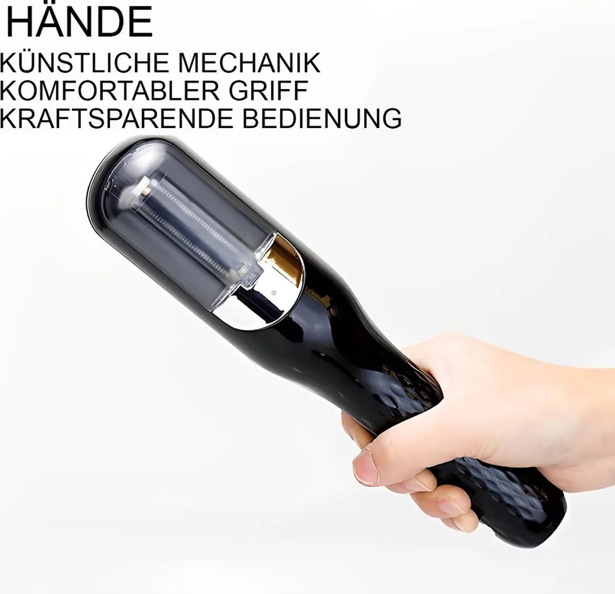LISM-Elektrische haartrimmer, afneembaar opzetstuk, blauw LED-licht, oplaadbaar, draagbaar, 2-in-1