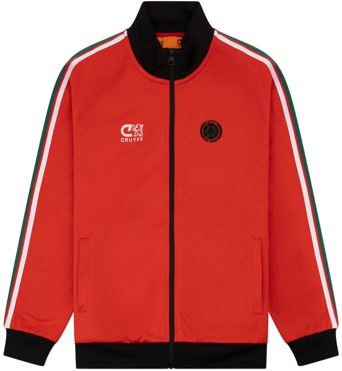 Cruyff - Marokko Retro Trainingsjack - Rood - XL