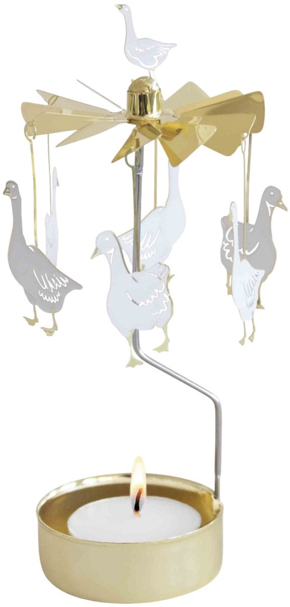 Gans theelichtcarrousel - Pluto Design