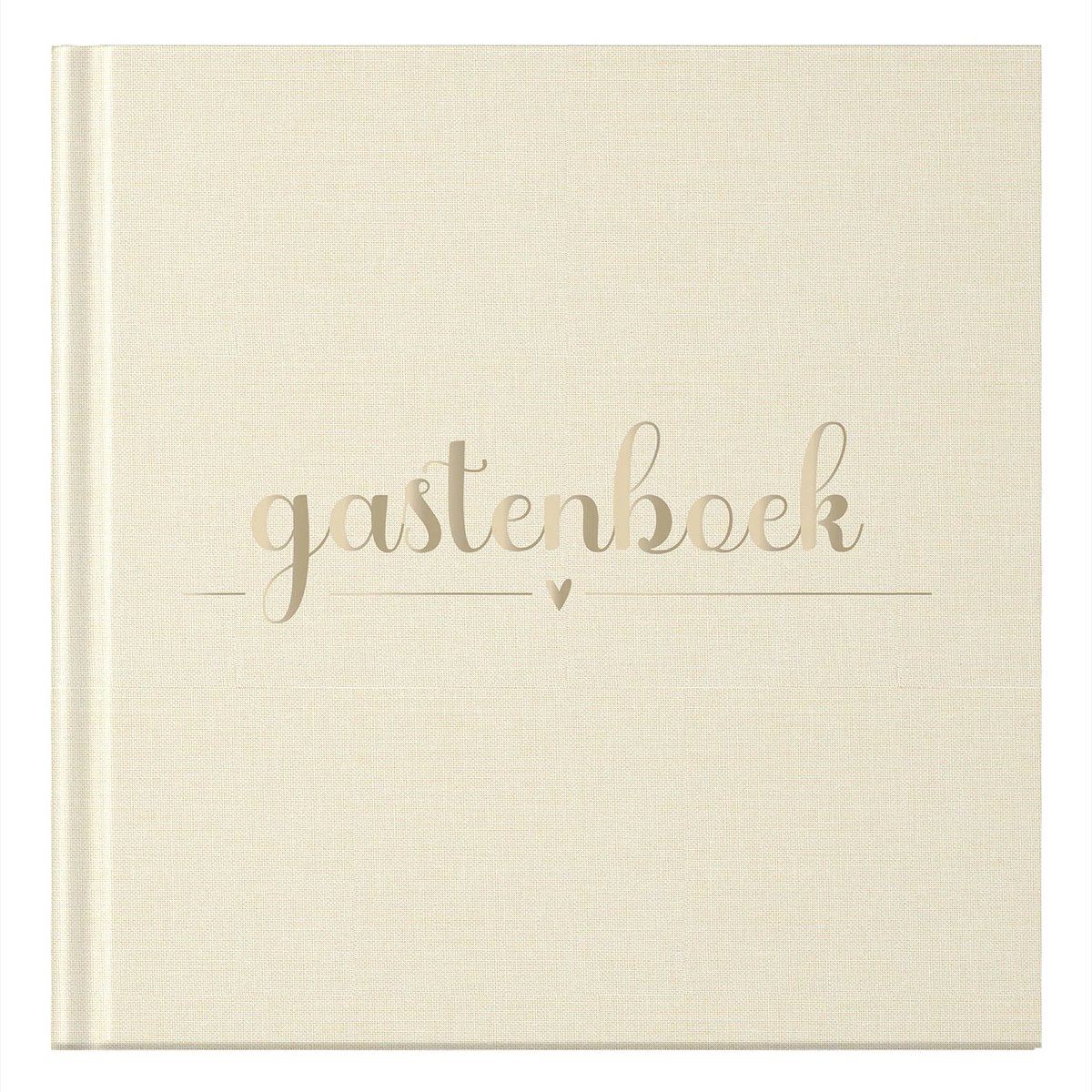 Fyllbooks Gastenboek universeel - Linnen Crème