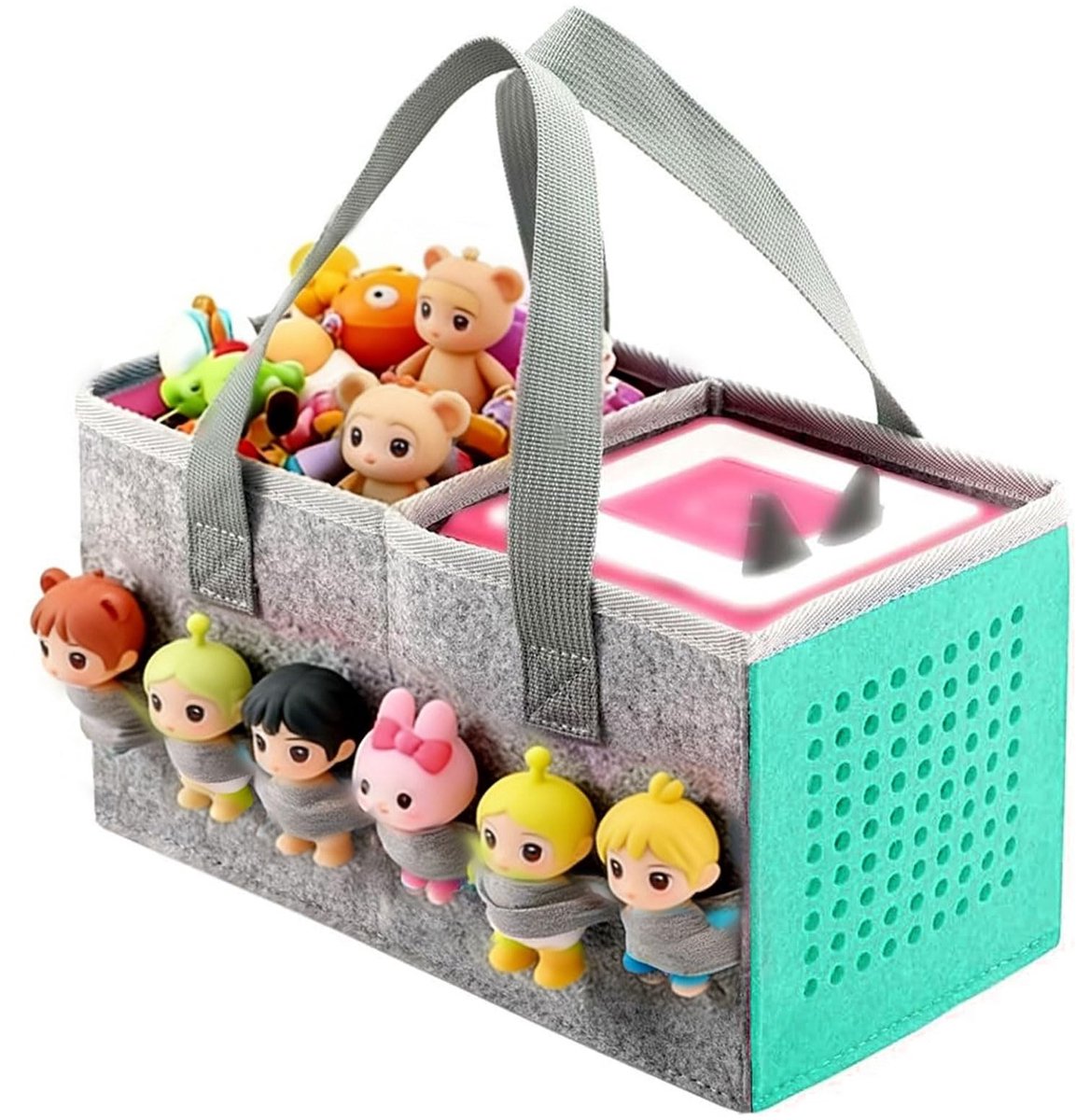 Solidchoice - Opbergtas voor Kinderen voor Luisterfiguren en Audiotoebehoren