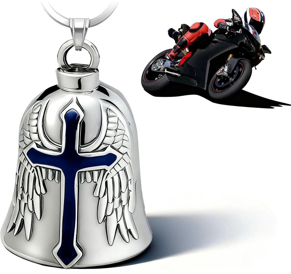 Solidchoice - Guardian Bell Biker Bellr - Geluksbrenger voor Motorrijders